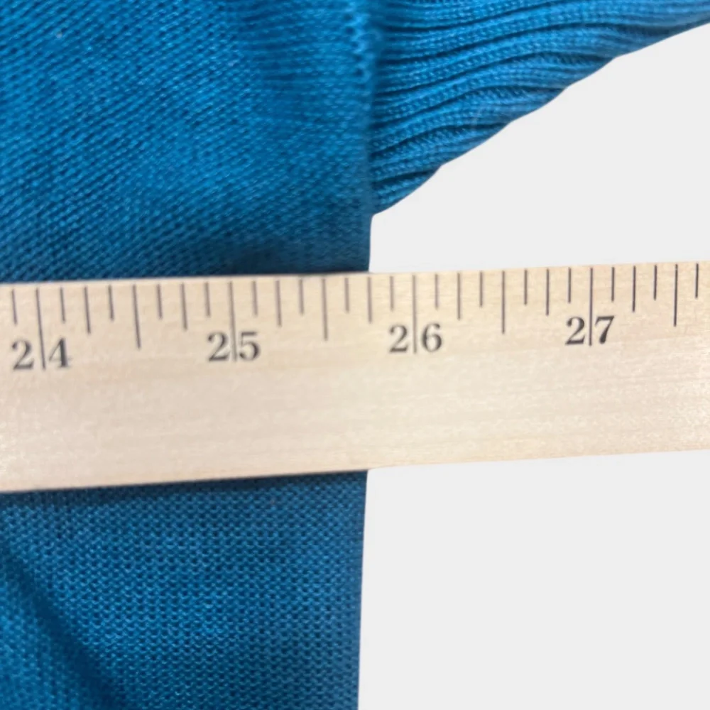 Eileen Fisher Woman Sweater Womens 1X Blue Tencel‎ Merino Oversized Tunic Knit